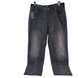 Wild FableSize 16  High-Rise Straight Jeans  Black Wash -32" Inseam